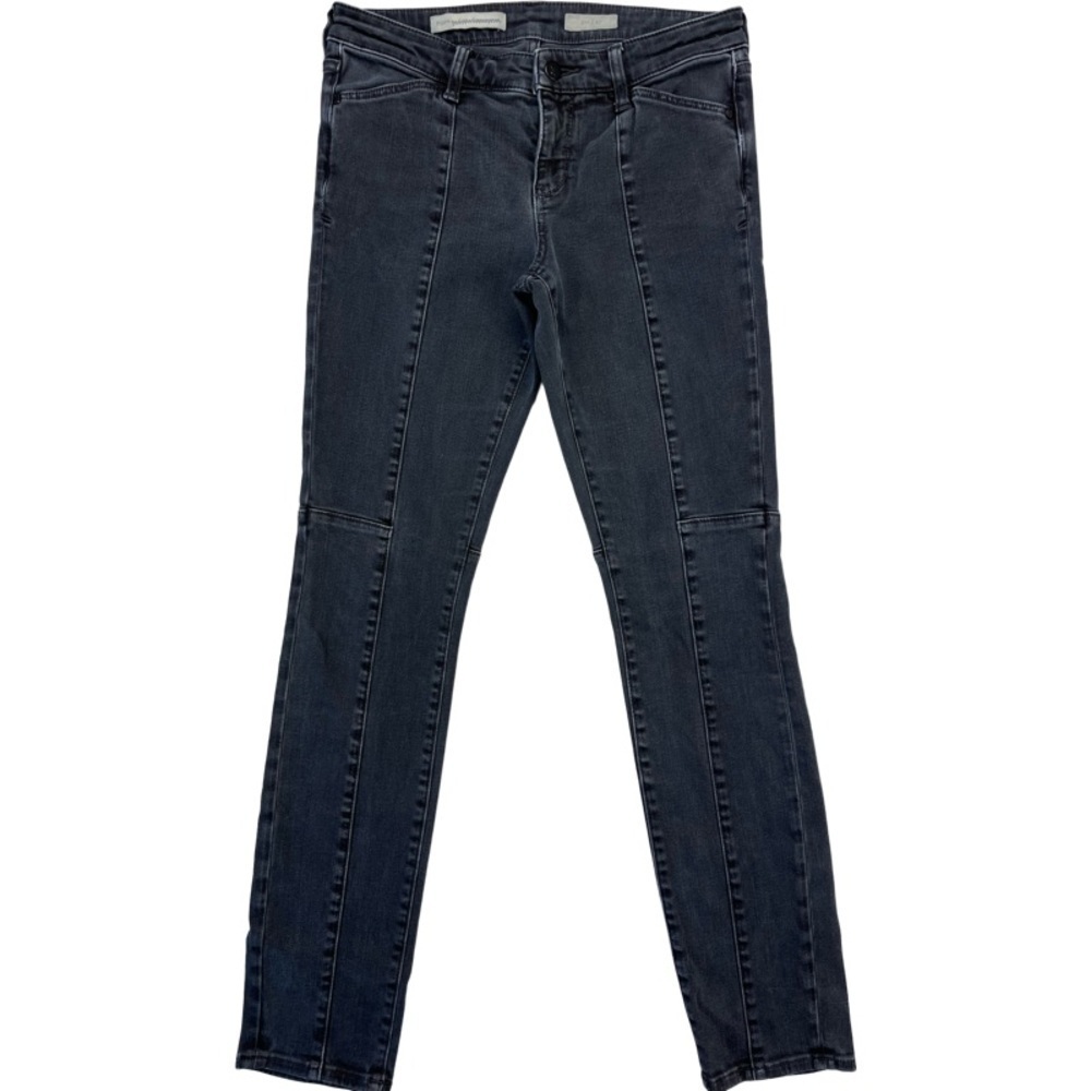 ✅ Pilcro and the Letterpress Anthropology washed out black gray skinny jeans 27